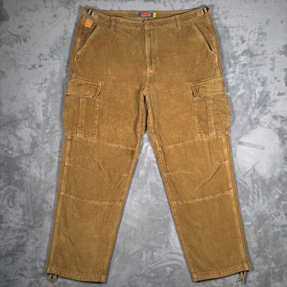Empyre x Ruck Other - Empyre x Ruck Corduroy Cargo Pants Men’s Size 40 Brown Skate Baggy y2k style